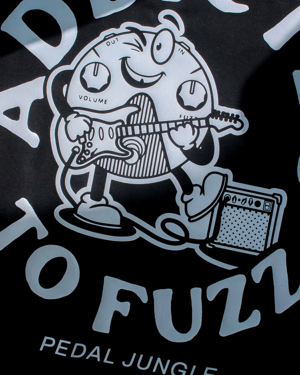Addicted To Fuzz Organic Vegan T-shirt Black - Image 4