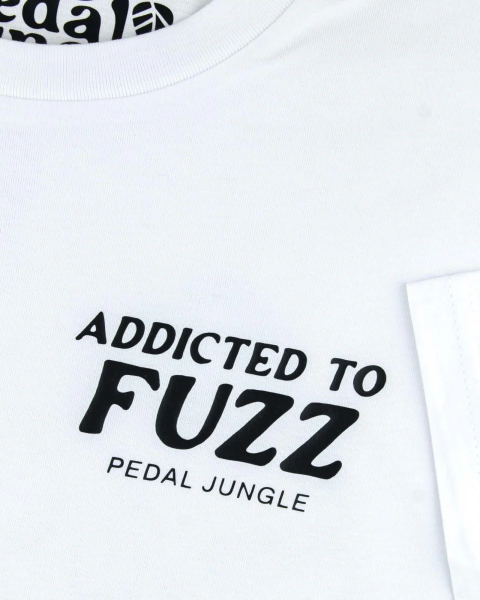 Addicted To Fuzz Organic Vegan T-shirt White - Image 3