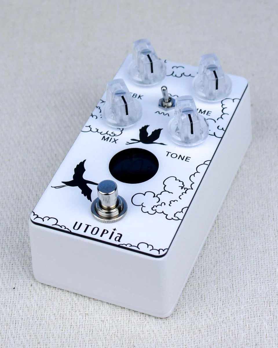Anasounds Utopia Mk2 Delay Limited Edition White FX Pedal [Used] - Image 3