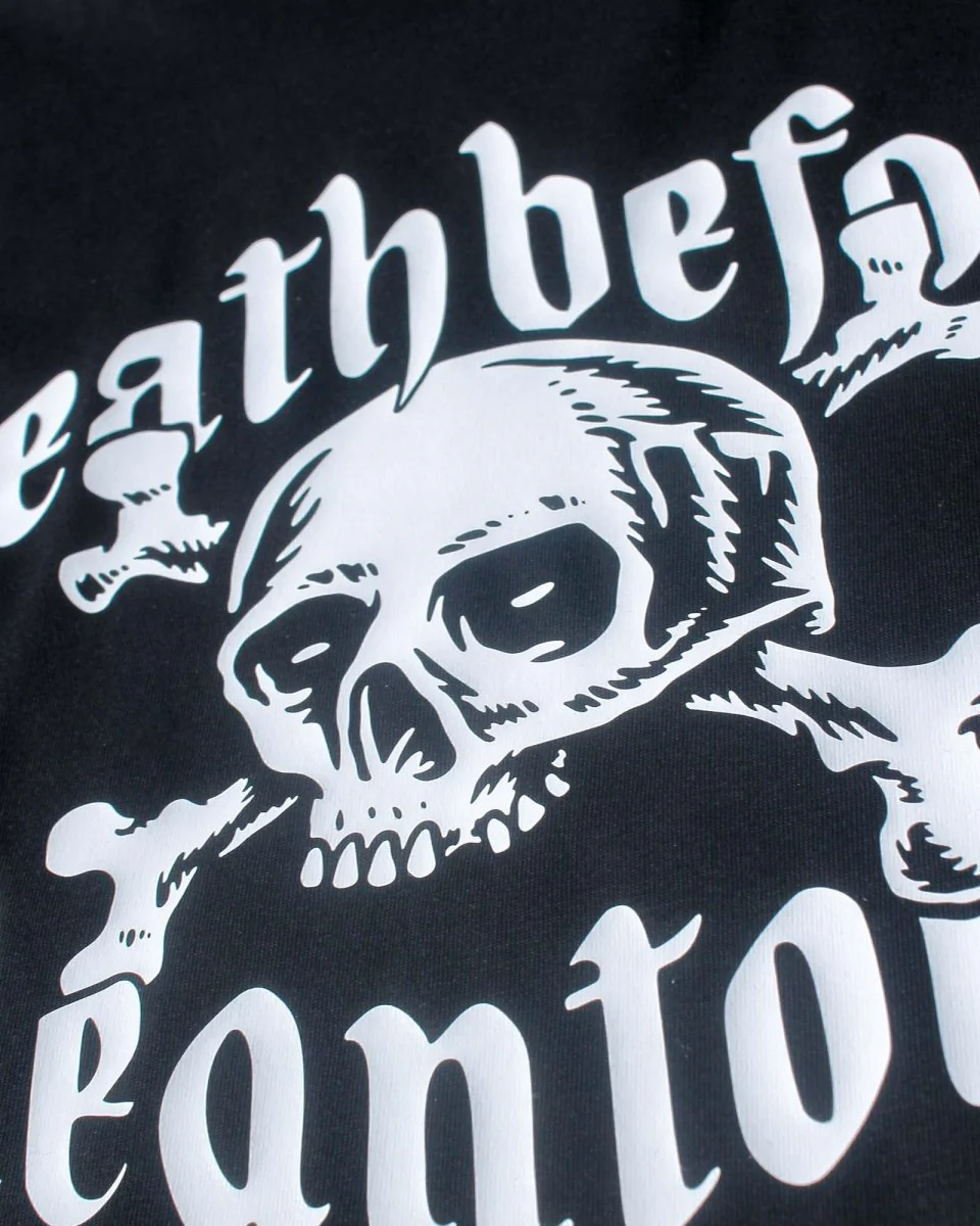 Death Before Clean Tones Organic Vegan T-shirt Black - Image 6