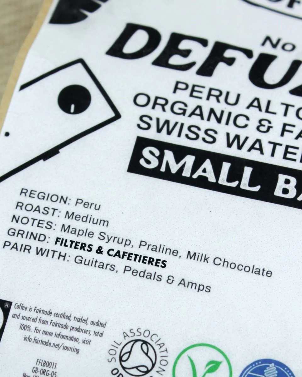 DeFuzzed No.2 Whole Bean & Ground Coffee - Image 3