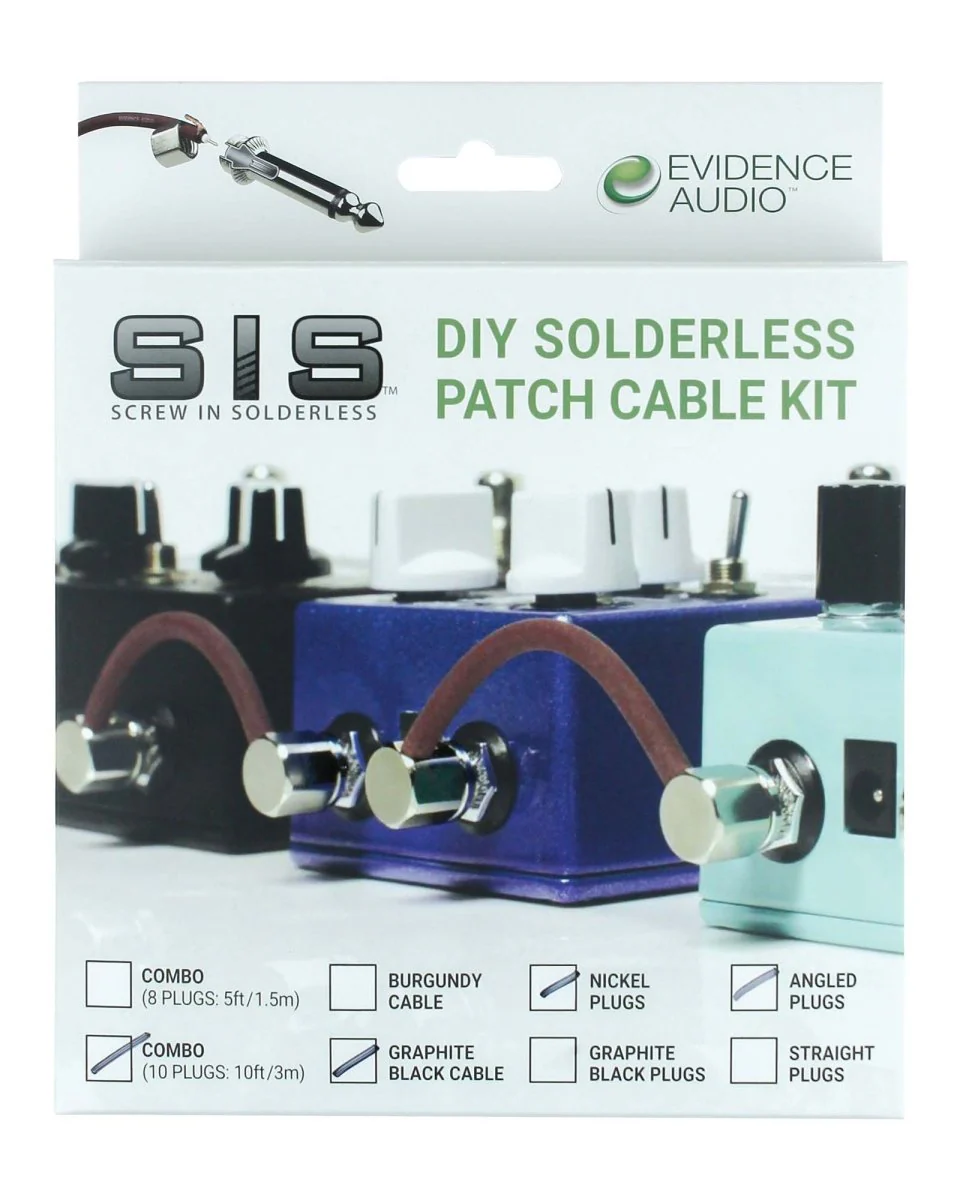 Evidence Audio SIS DIY Solderless Patch Cable Kit Large Nickel