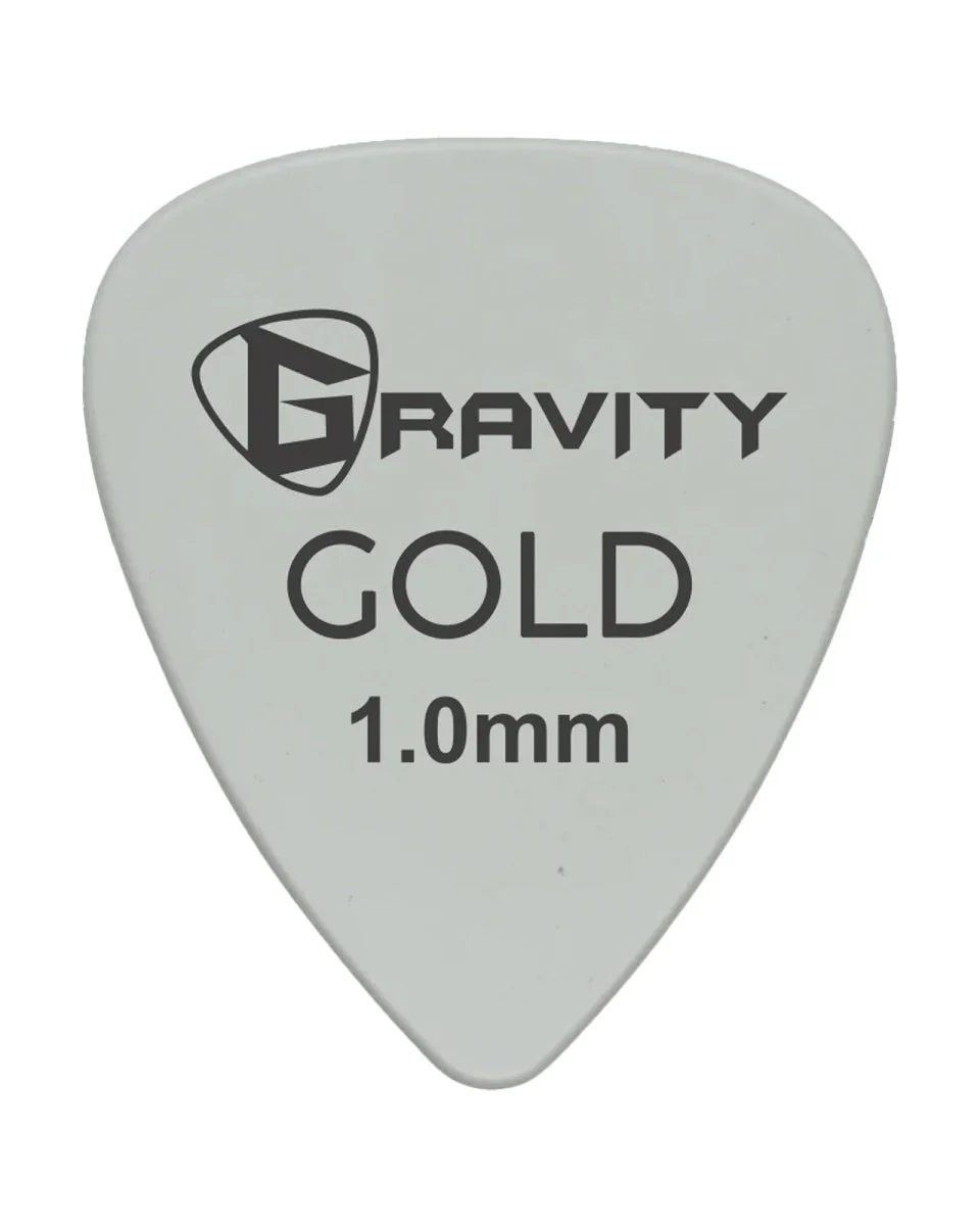 Gravity Picks Coloured Gold Series Plectrum Grey - Image 3