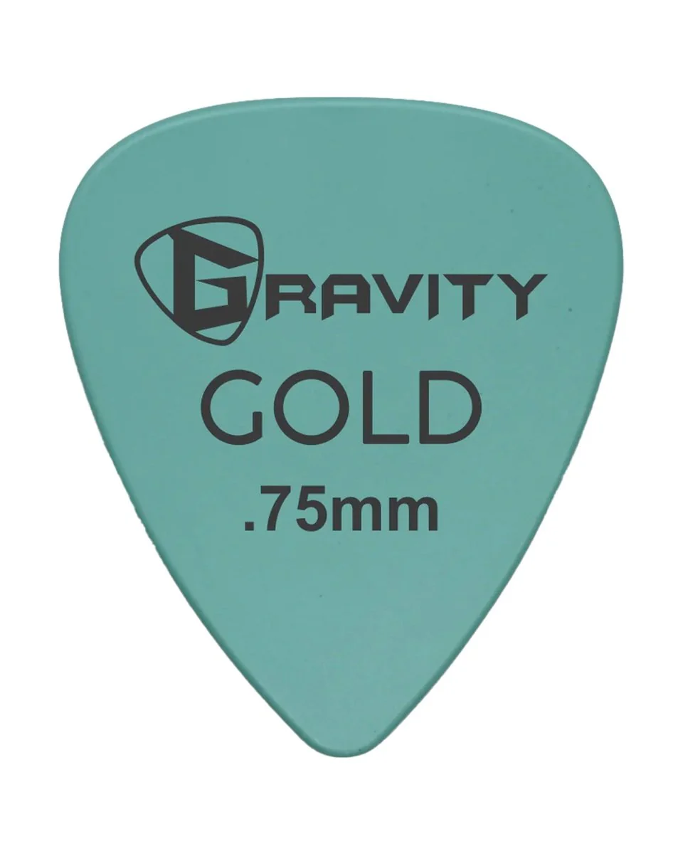Gravity Picks Coloured Gold Series Plectrum Sea Foam