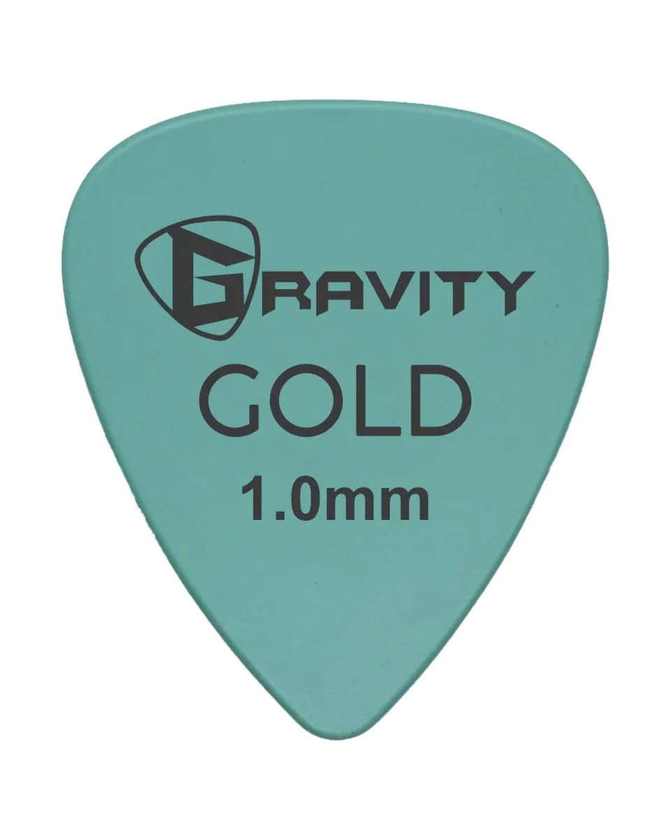 Gravity Picks Coloured Gold Series Plectrum Sea Foam - Image 3
