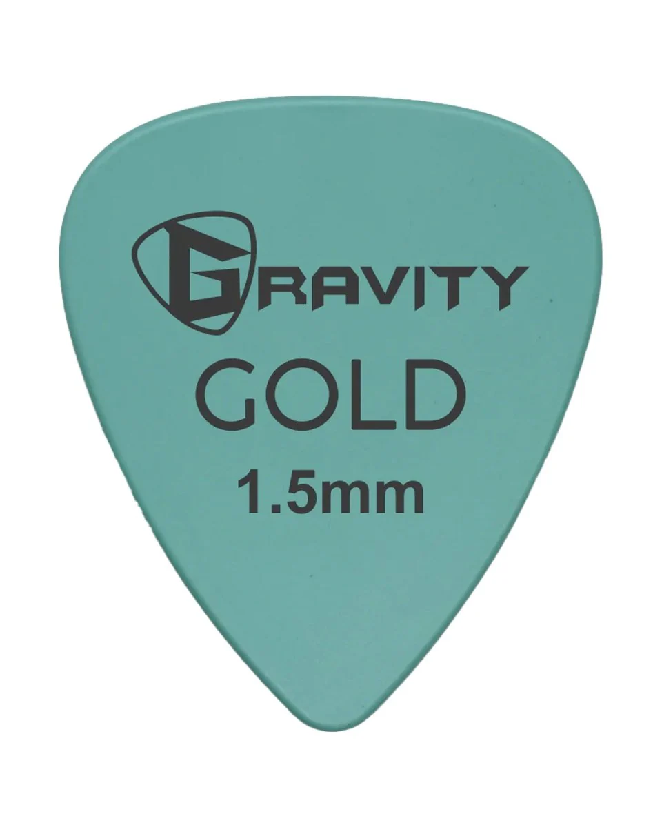 Gravity Picks Coloured Gold Series Plectrum Sea Foam - Image 4