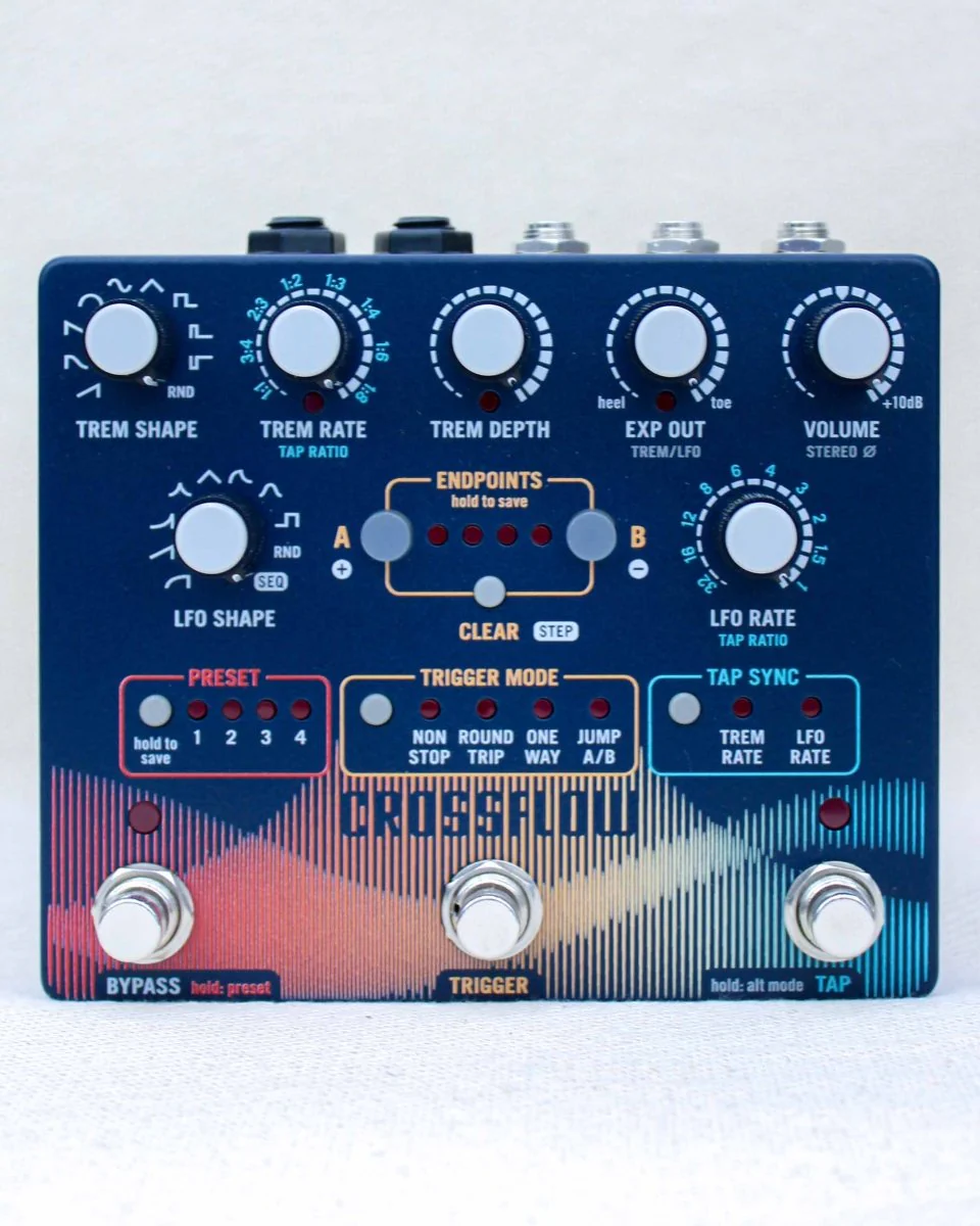 Intrepid Audio Crossflow Modulating Stereo Tremolo & Expression Controller FX Pedal - Image 11