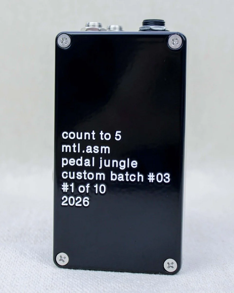 Montreal Assembly Count to 5 Delay Sampler Black/White FX Pedal [Custom Batch #003] - Image 4