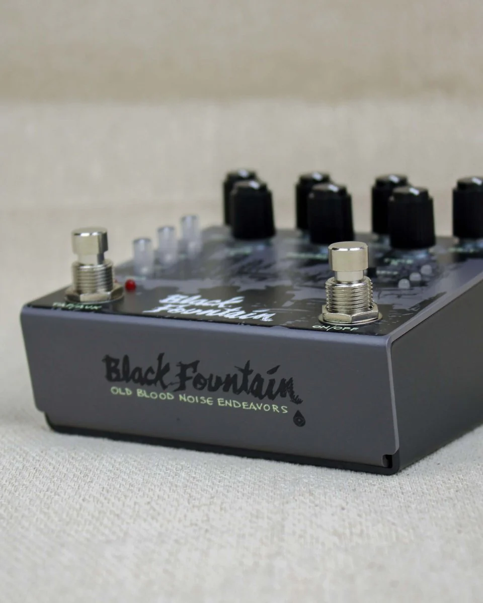 Old Blood Noise Endeavors Black Fountain Stereo Delay FX Pedal [Slate] - Image 4