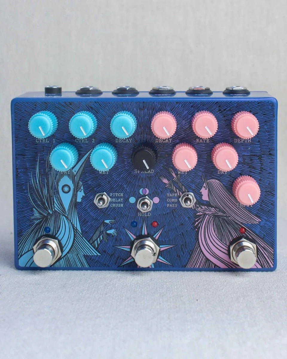 Old Blood Noise Endeavors Dark Light Dual Reverb FX Pedal [Blueberry Dusk] - Image 12