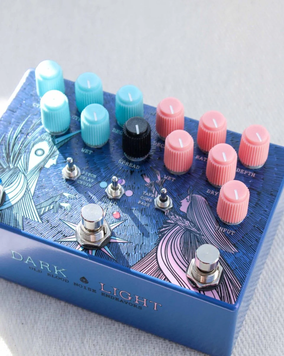 Old Blood Noise Endeavors Dark Light Dual Reverb FX Pedal [Blueberry Dusk] - Image 4