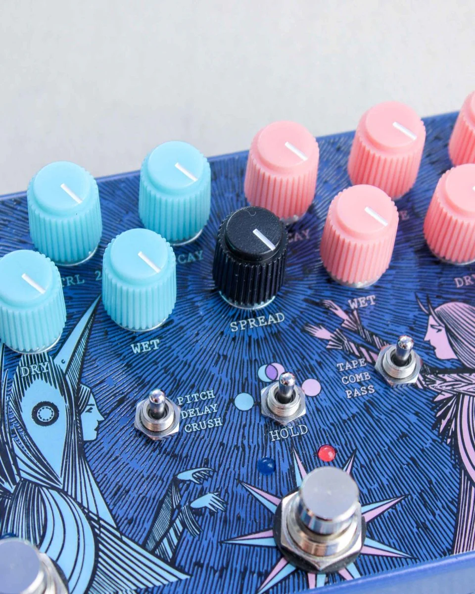 Old Blood Noise Endeavors Dark Light Dual Reverb FX Pedal [Blueberry Dusk] - Image 6