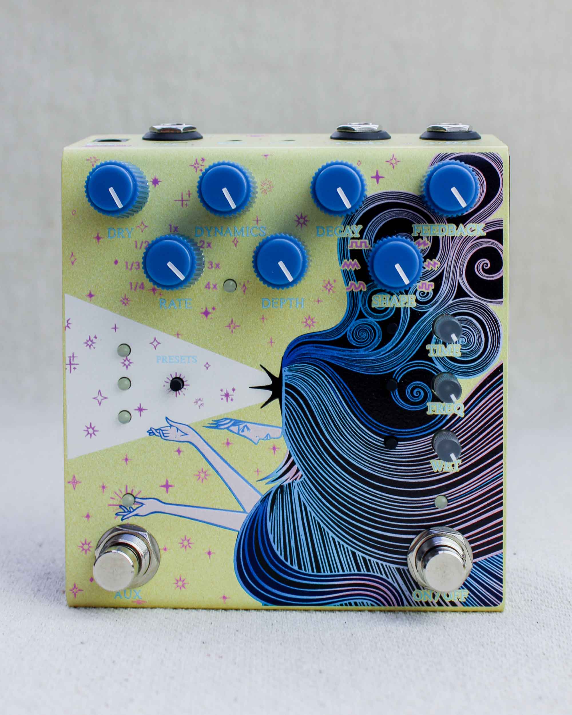 Old Blood Noise Endeavors Sunlight Stereo Modulated Reverb FX Pedal [Yellow] - Image 11