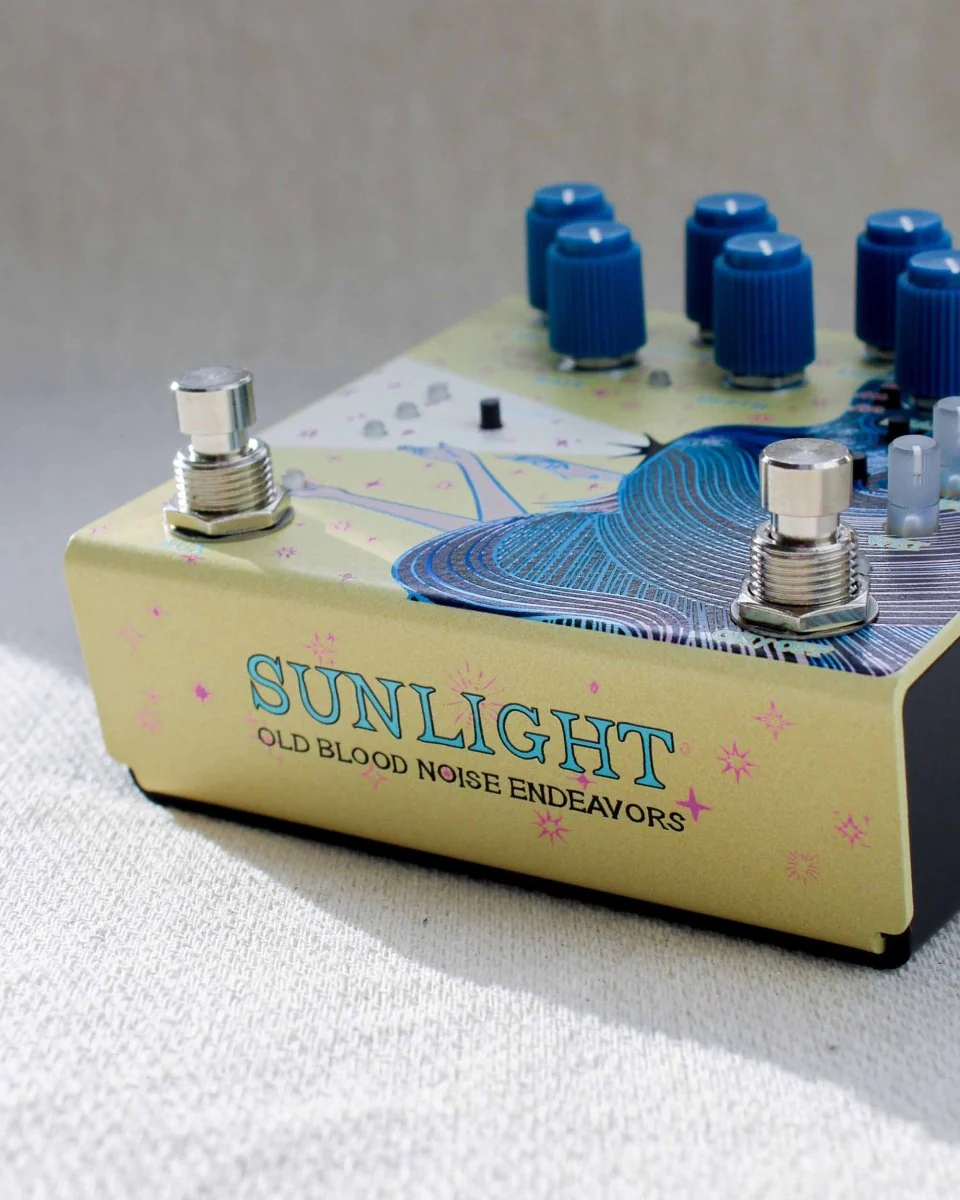 Old Blood Noise Endeavors Sunlight Stereo Modulated Reverb FX Pedal [Yellow] - Image 7