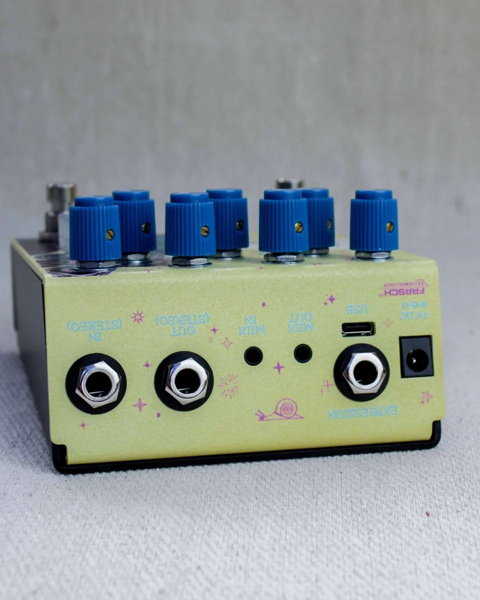 Old Blood Noise Endeavors Sunlight Stereo Modulated Reverb FX Pedal [Yellow] - Image 8