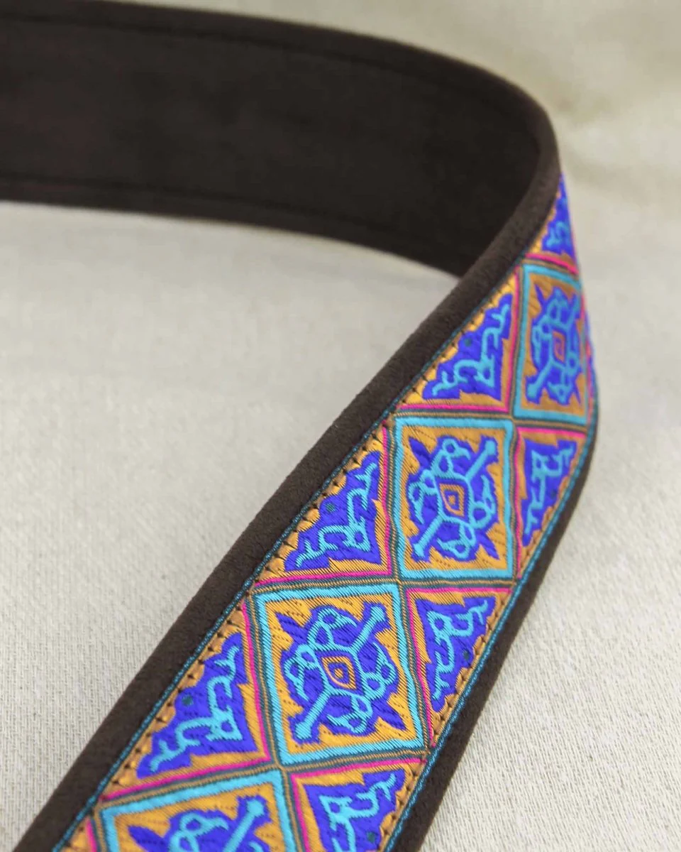 Right On! Straps Hafa Blue Vegan Guitar Strap - Image 7